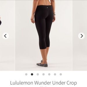 Lululemon Athletica- Wonder unders crop Black